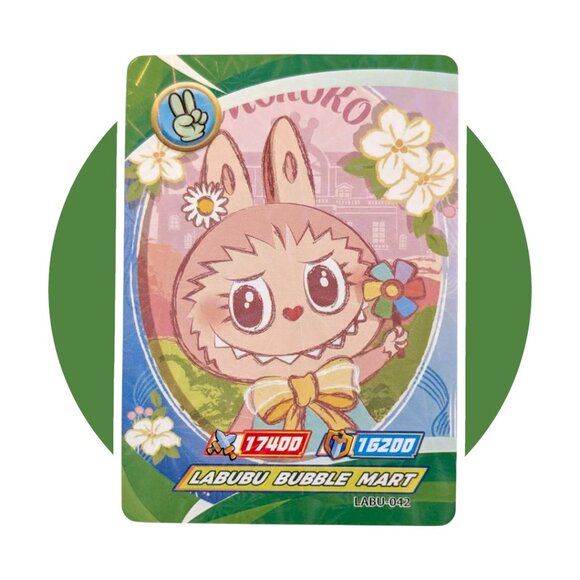 Labubu Game Collection Trading Card (KK42): Monster Mokoko with Flower, LABU-042 - Picture 1 of 2